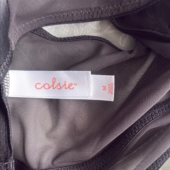 Black Faux Leather Crop Top - Picture 6 of 7